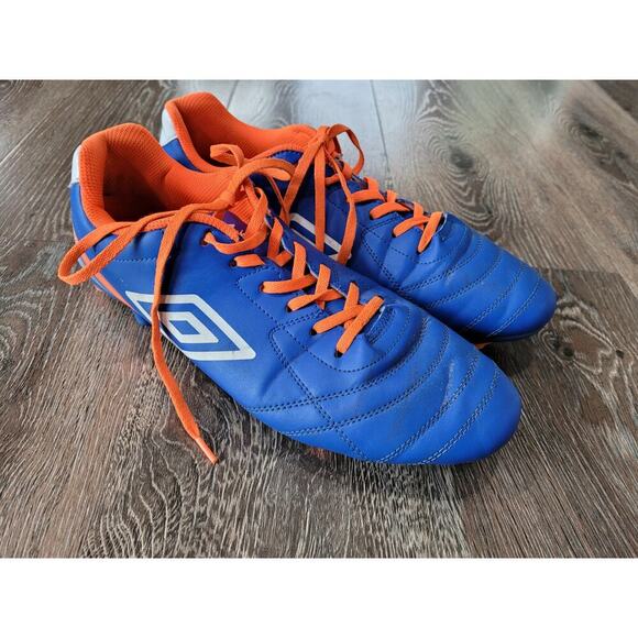 Umbro Men's Soccer Outdoor‎ Cleats Blue Orange size 12 #3 - Picture 2 of 6